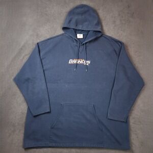Vintage Denver Broncos NFL Hoodie Mens 3XL‎ Blue Pullover Sweatshirt Football